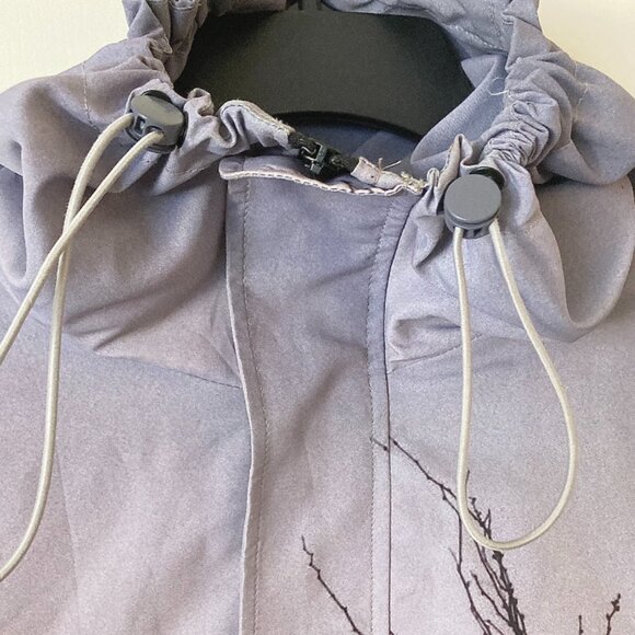 Abstract Tree Adjustable Windbreaker (Blue/Pink) - Picture 2 of 11